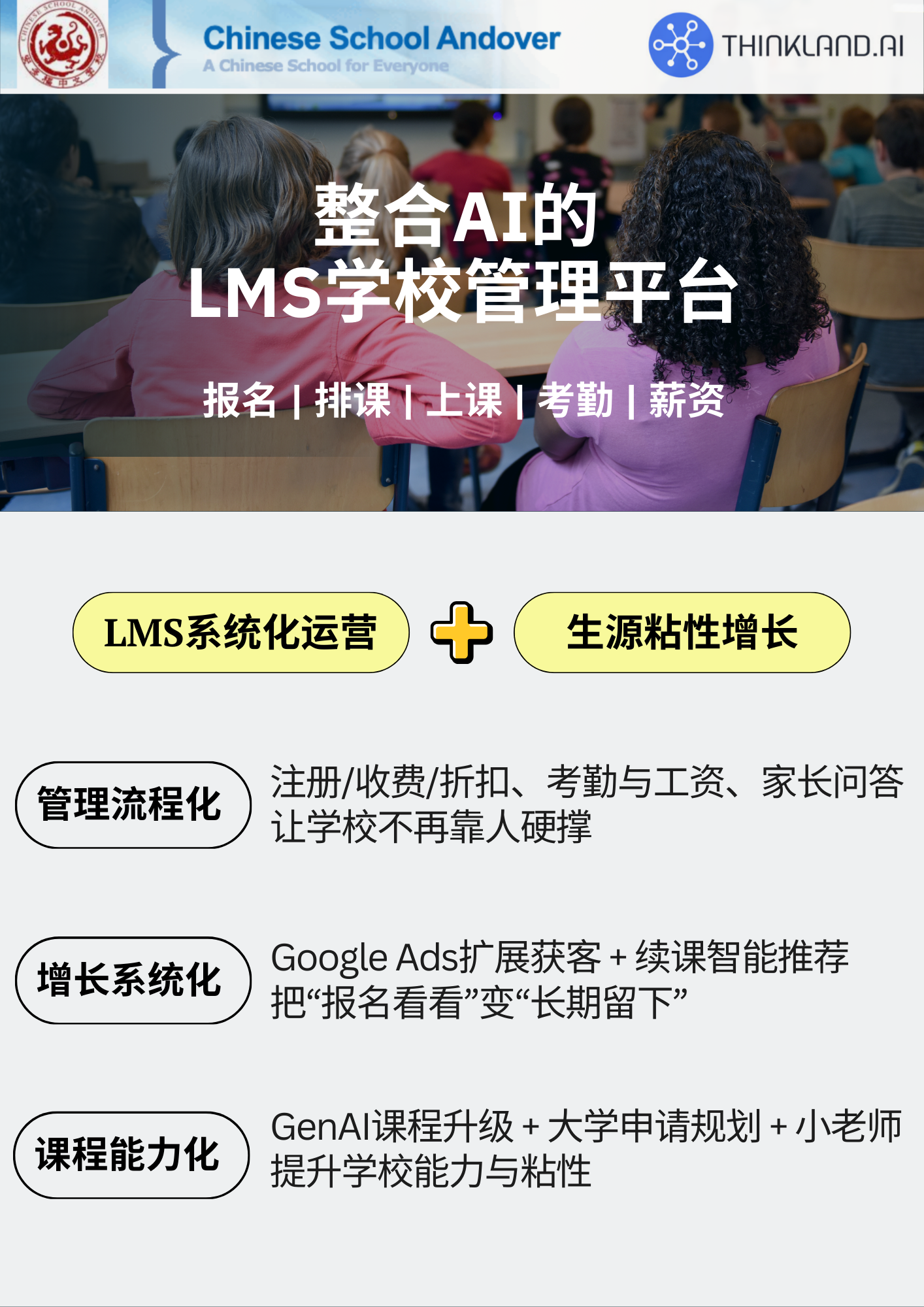 Thinkland LMS 平台界面